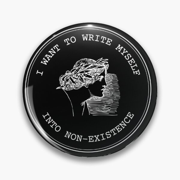 Item preview, I want to write myself into non-existence // dark academia quotes designed and sold by vela-ramhorn.