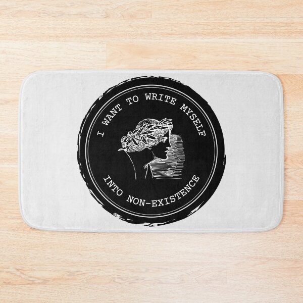 Item preview, I want to write myself into non-existence // dark academia quotes designed and sold by vela-ramhorn.
