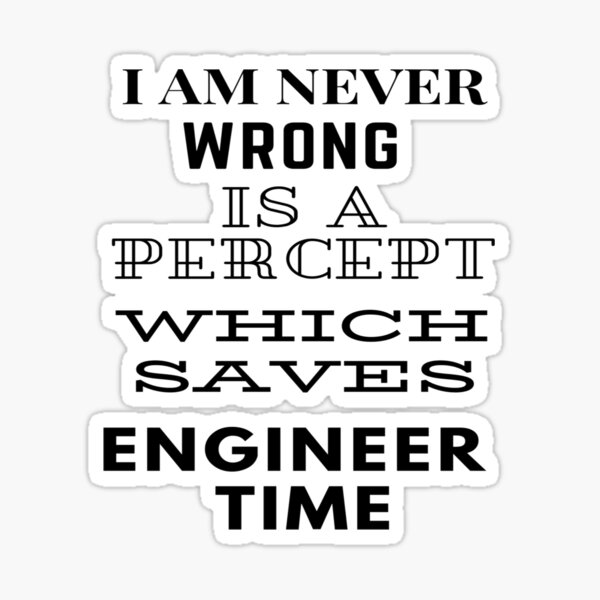Engineer savings Sticker