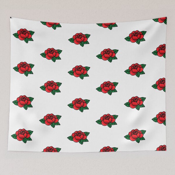 Item preview, Rose flower vintage traditional american red design designed and sold by Custom Shop.
