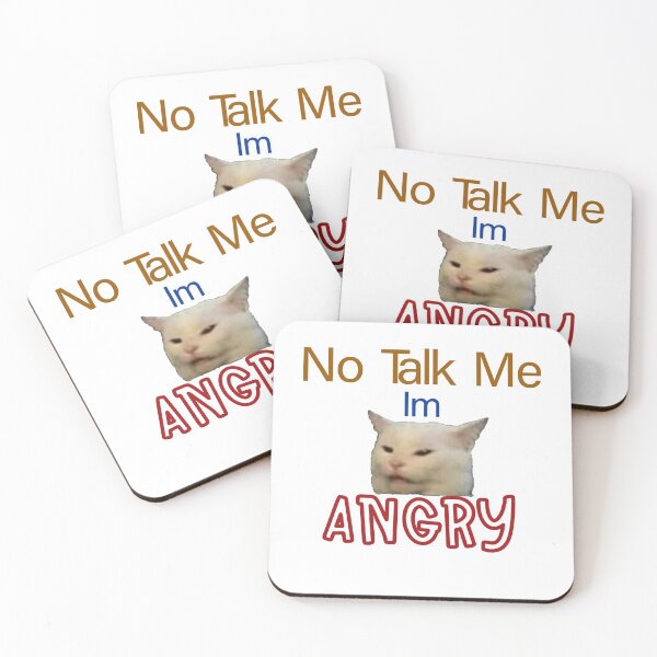 Item preview, No Talk Me Im Angry-Angry Cat Meme, Colorful designed and sold by BestDes.
