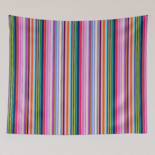 Item preview, Rainbow colorful serape Mexican blanket inspired stripe  designed and sold by The Artwerks.