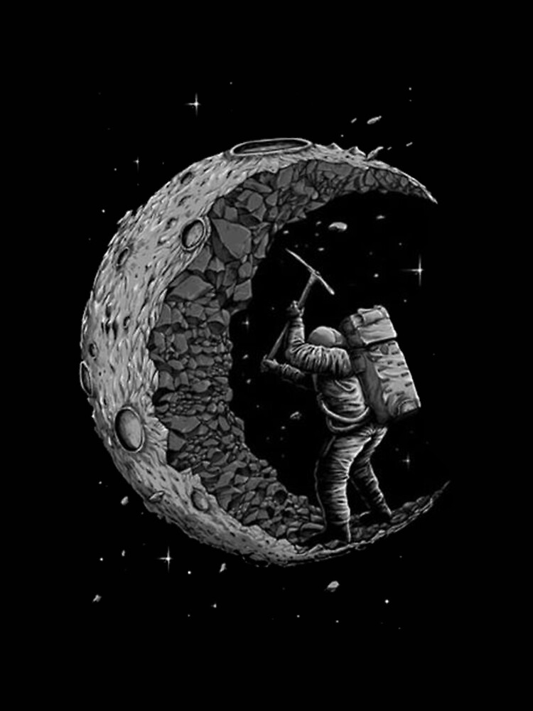 Digging the Moon, Astronaut" Poster by Billyou | Redbubble