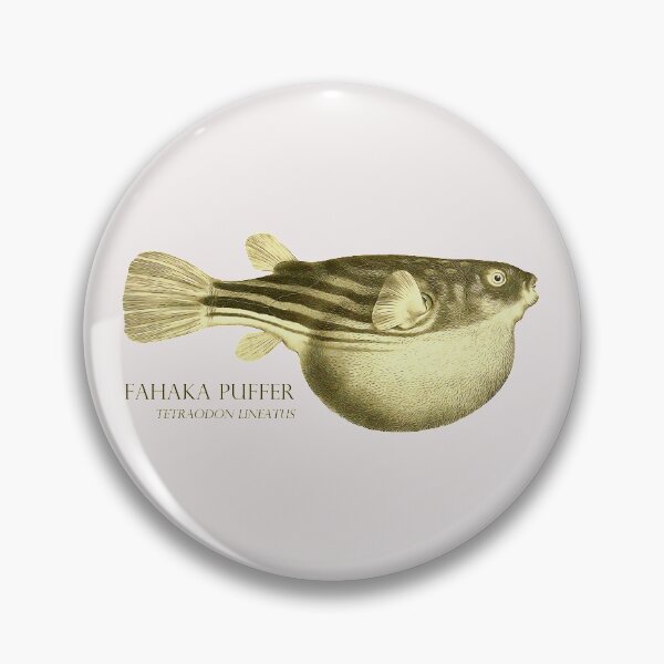 Item preview, Fahaka Puffer Tetraodon Lineatus Aquarium Fish Keeper Retro Vintage Aquarist designed and sold by TheAplus.