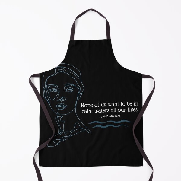Item preview, Persuasion, Jane Austen, None of us want to be in calm waters all our lives, literary quotes designed and sold by Bookish Dragon.