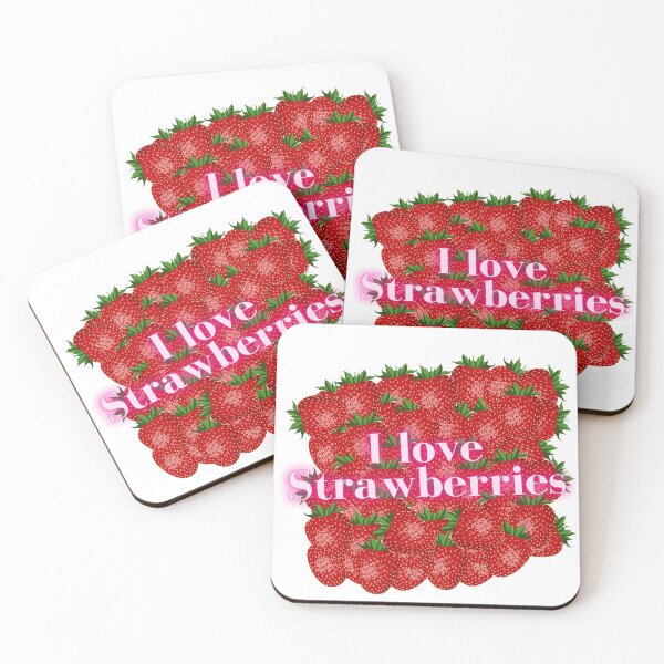Item preview, I Love Strawberry, Strawberries Lover, Pink, Fruity, Funny Shirt designed and sold by GionaSophia.
