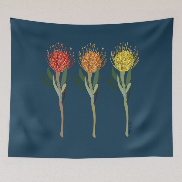 Item preview, Pincushion Protea Flowers designed and sold by NOTSNIW ART.