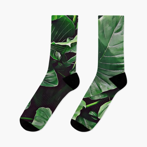 Item preview, Tropical Jungle Plant with Big Green Leaves designed and sold by Schka.