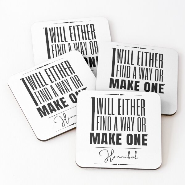 Item preview, Hannibal Motivational Historical Quote- “I will either find a way or make one.” designed and sold by QuoteActually.