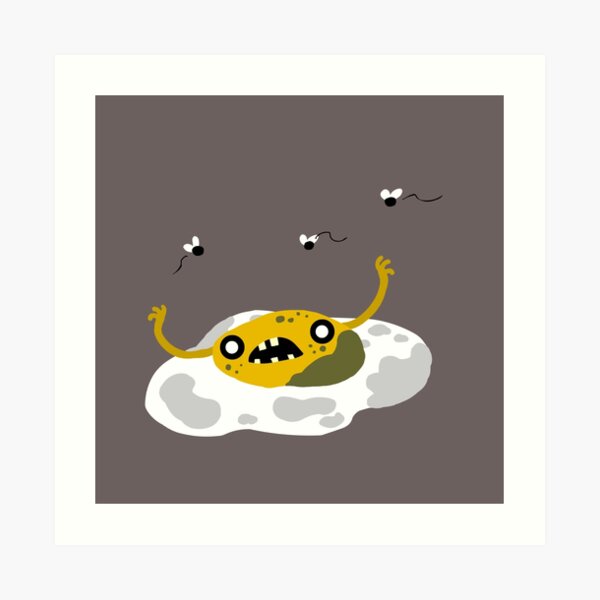 Egg Zombie Food Edition Art Print