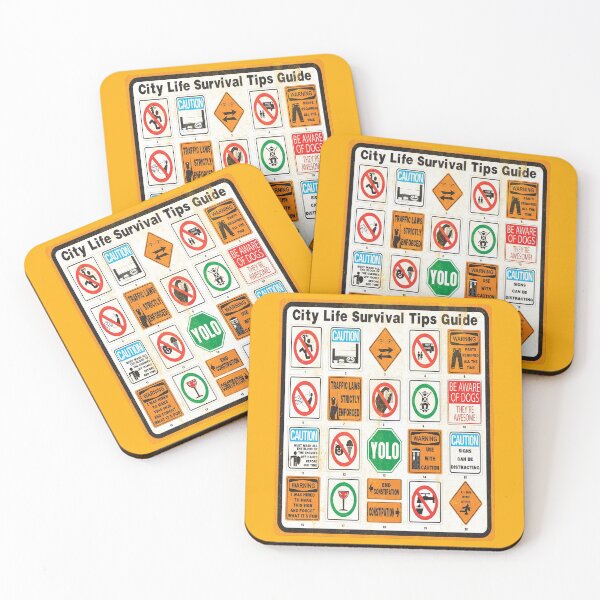 Item preview, City Life Survival Tips Guide designed and sold by LastTsunamiApparel.