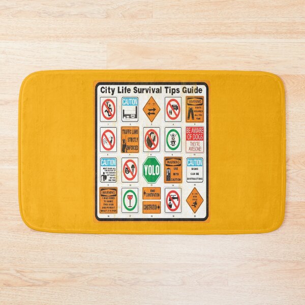 Item preview, City Life Survival Tips Guide designed and sold by LastTsunamiApparel.