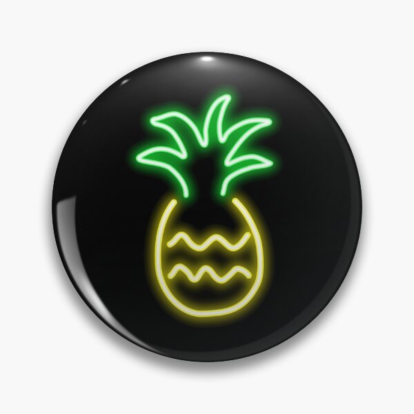Item preview, Neon pineapple - black BG designed and sold by reIntegration.