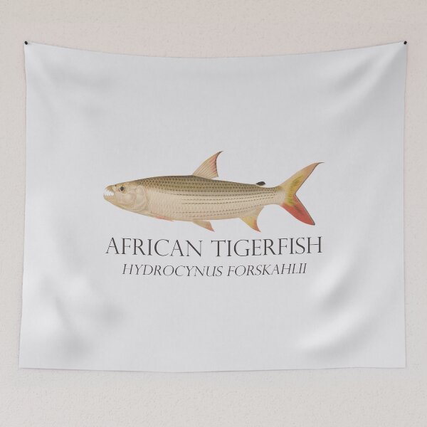 Artikelvorschau, Tigerfisch Wolffish Hydrocynus Aquarium Monster Fischhalter Retro Vintage Aquarist entworfen und verkauft von TheAplus.