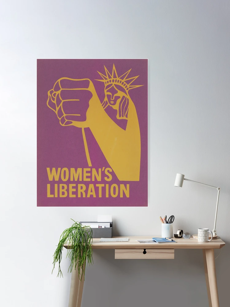 Women\'s Liberation Vintage Protest Poster\