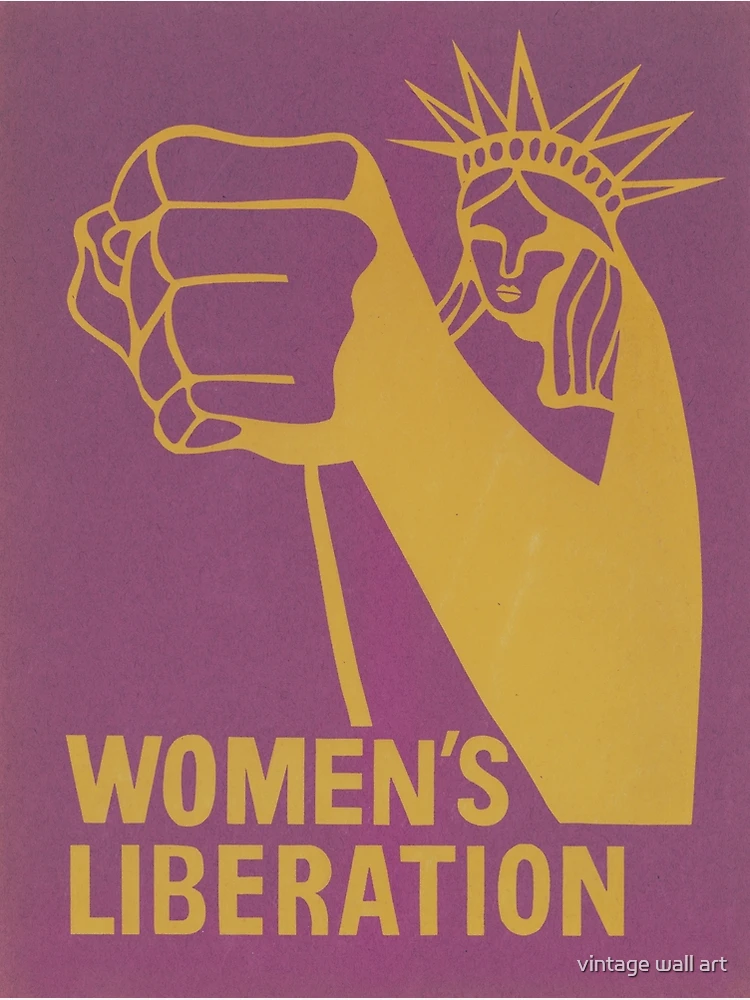 Women\'s Liberation Redbubble vintage Poster by wall | Vintage art for Poster\