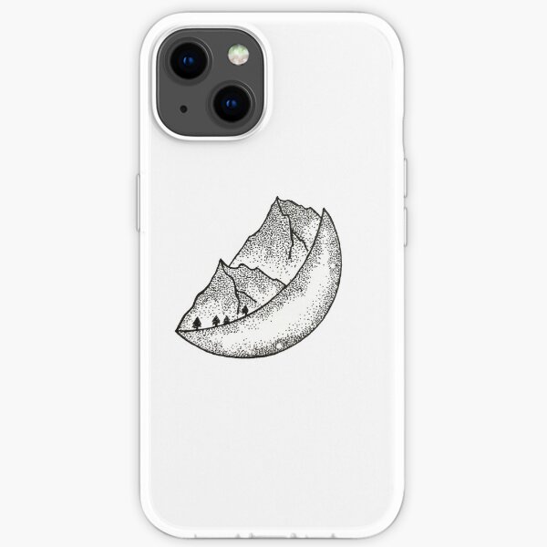Moon Mountains iPhone Soft Case