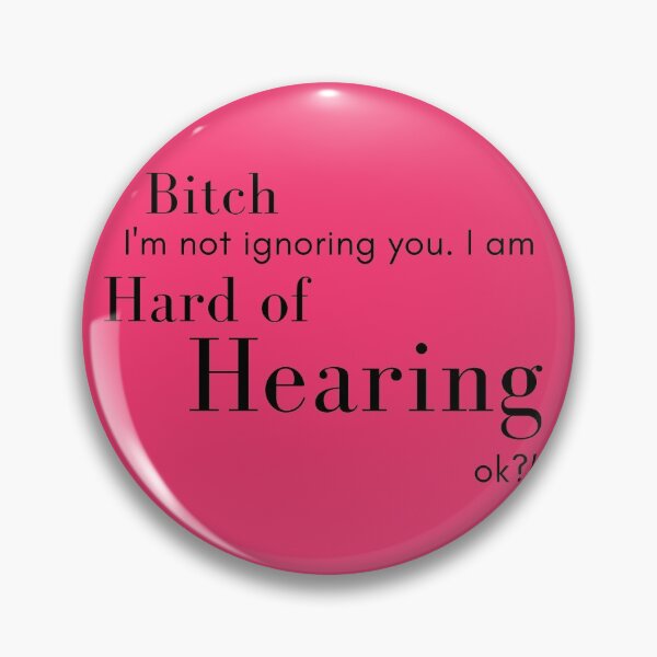 Item preview, Deaf - Hearing Impaired, Hard of Hearing, Pink - Back printed as well! designed and sold by GionaSophia.