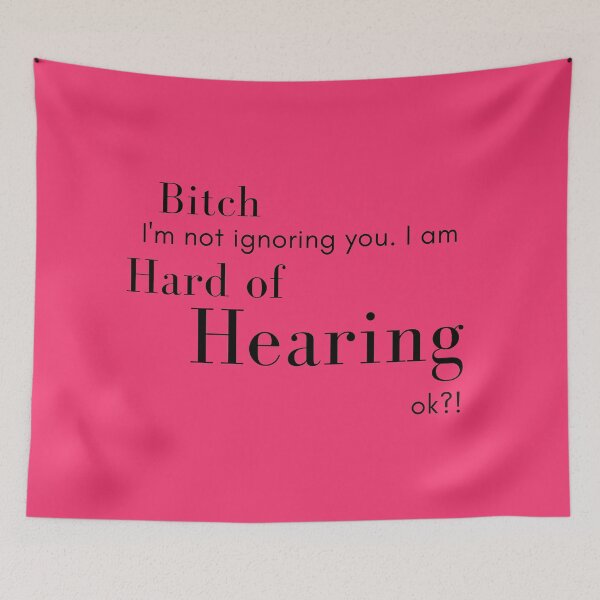 Item preview, Deaf - Hearing Impaired, Hard of Hearing, Pink - Back printed as well! designed and sold by GionaSophia.