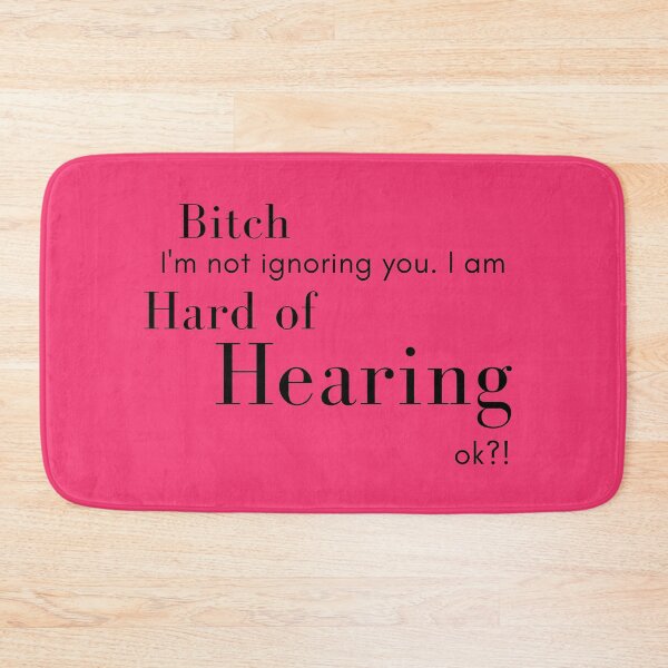 Item preview, Deaf - Hearing Impaired, Hard of Hearing, Pink - Back printed as well! designed and sold by GionaSophia.