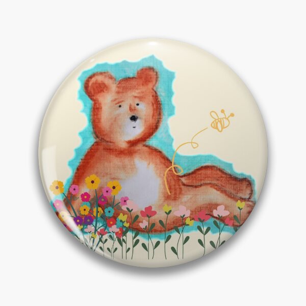Item preview, Bear (and Bee) in  Meadow  designed and sold by TAW77.