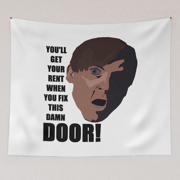 Item preview, You'll get your rent when you fix this damn door! designed and sold by zareworks.