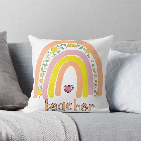 Teacher love Throw Pillow