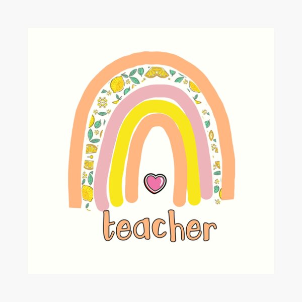 Teacher love Art Print