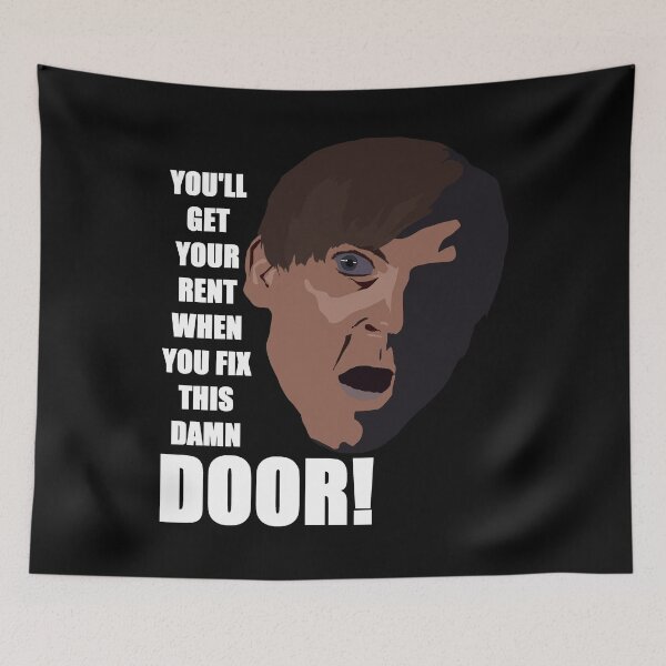 Item preview, You'll get your rent when you fix this damn door! designed and sold by zareworks.