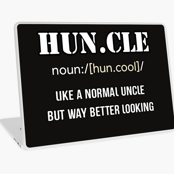 Define Cool Uncle Laptop Skin