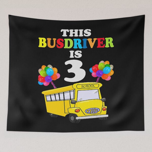 Item preview, School Bus 3rd Birthday Three 3 Year Old Birthday Party designed and sold by dendiol.