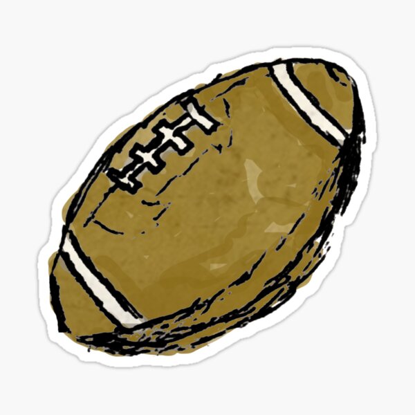 Sketchy Football Sticker
