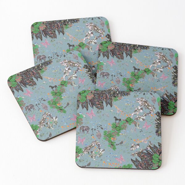 Item preview, Animal garden, gray designed and sold by ZjalDesign.