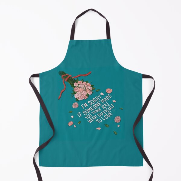 Item preview, Im Sorry If Someone Made You Think You Were Difficult to Love Quote Sad Art Hours Flower Sticker designed and sold by Amber Liu.