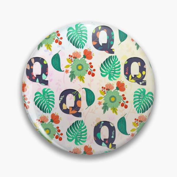 Item preview, Pattern of Floral and Letter Q  designed and sold by MoSaid.