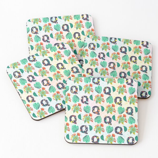 Item preview, Pattern of Floral and Letter Q  designed and sold by MoSaid.