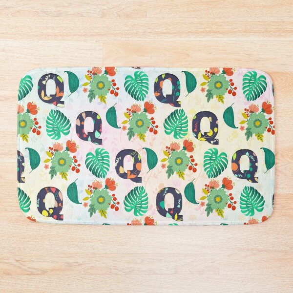 Item preview, Pattern of Floral and Letter Q  designed and sold by MoSaid.