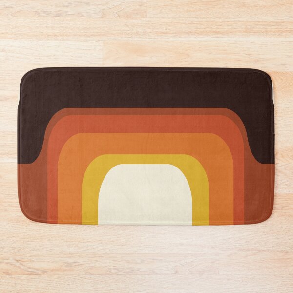 Item preview, Mid-Century Modern Meets 1970s Orange Rainbow designed and sold by MonstersMashU.