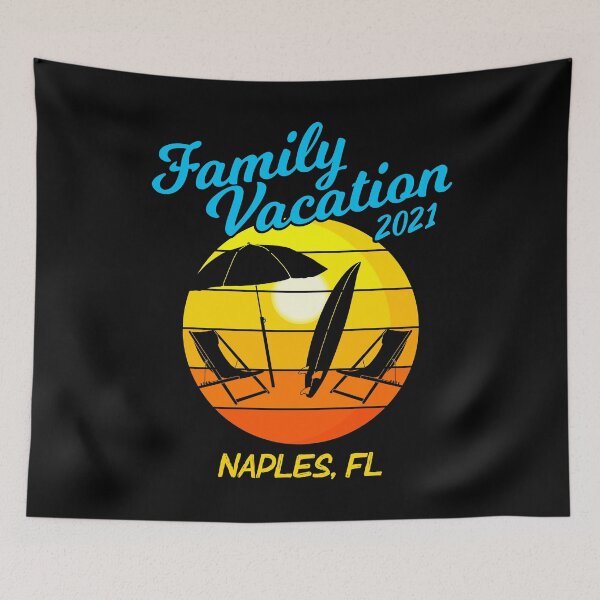 Item preview, Florida Beach Family Vacation 2021 Naples print designed and sold by jakehughes2015.