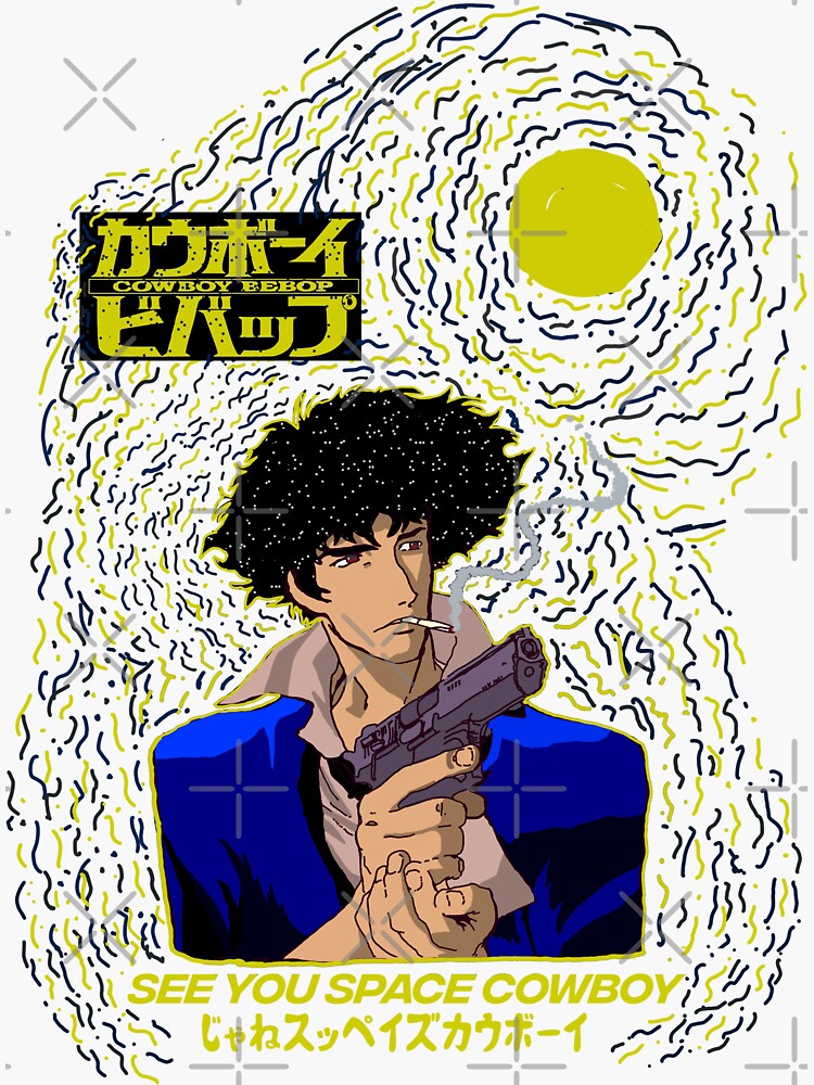 Cowboy Bebop Anime Spike Spiegel Retro Pixel Sticker For Sale By Yalposhop Redbubble