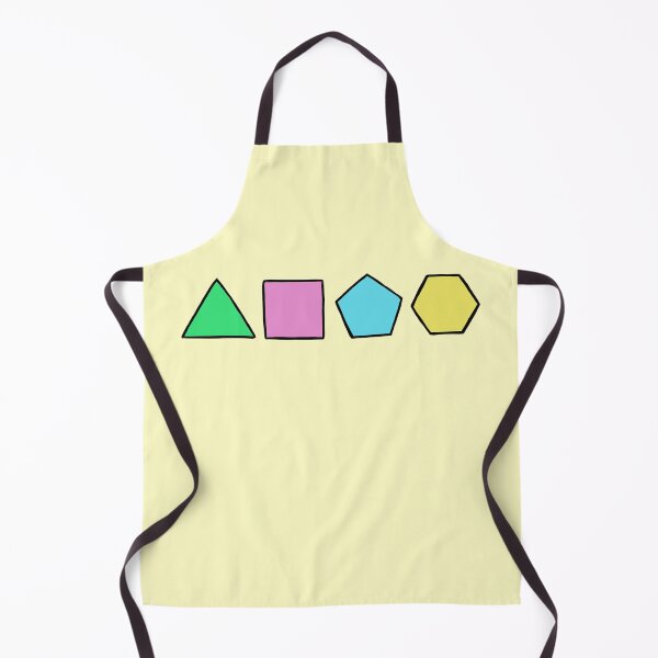 Item preview, Bright multi-colour shapes (yellow) designed and sold by Attenborough_Fan.