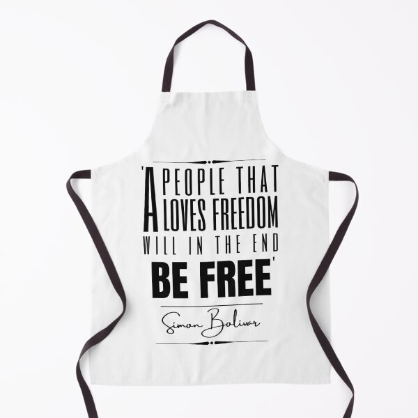 Aperçu de l'œuvre Citation historique inspirante de Simon Bolivar - «Un peuple qui aime la liberté sera finalement libre.» créée et vendue par QuoteActually.