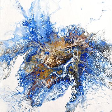 Artwork thumbnail, Color explosion - Dutch pour acrylic fluid art by ImaaniArt