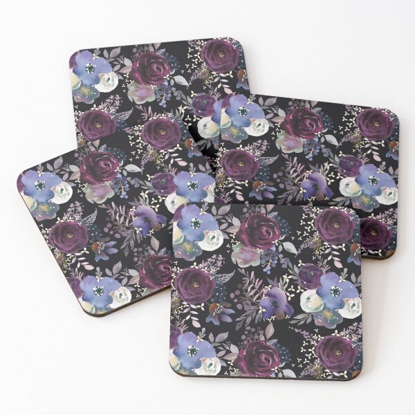Item preview, Moody dark watercolor floral  designed and sold by The Artwerks.