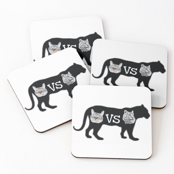 Item preview, Cute cat vs tiger shirts, cute cat vs tiger design, cute cat vs tiger lover, funny cat vs tiger masks, funny cat vs tiger phone cases, nice cat vs tiger stikars, cat vs tiger mugs, cat vs tiger clock  designed and sold by Poussyarts.
