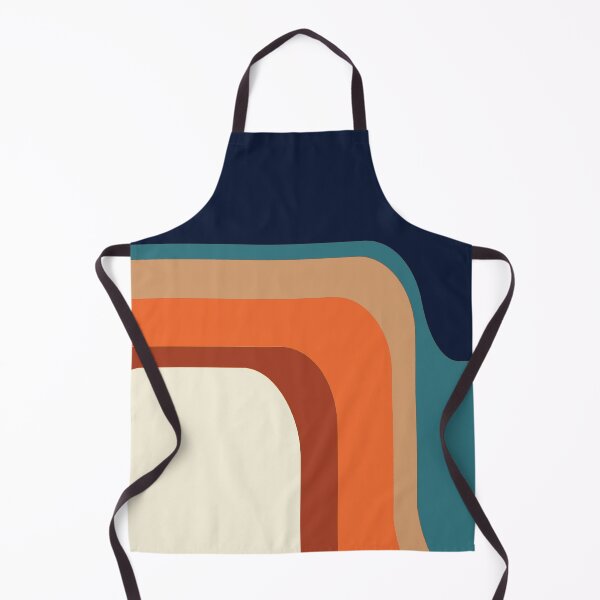 Item preview, Mid-Century Modern Meets 1970s Orange and Blue Rainbow designed and sold by MonstersMashU.