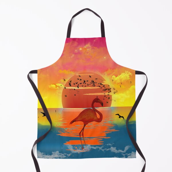 Item preview, Flamingo With Sunset View Throw Blankets designed and sold by John Andrew.