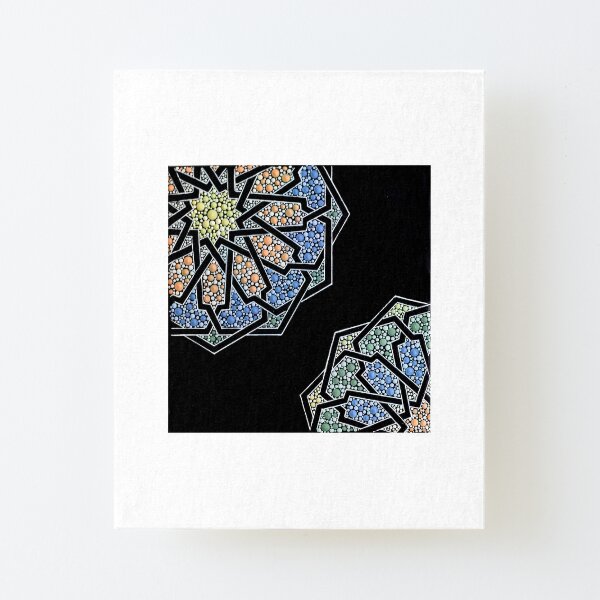 Mosaic - Dot art geometry Canvas Mounted Print