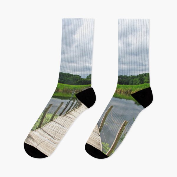 Item preview, Walking in a Wetland on a Boardwalk designed and sold by JinjerS.