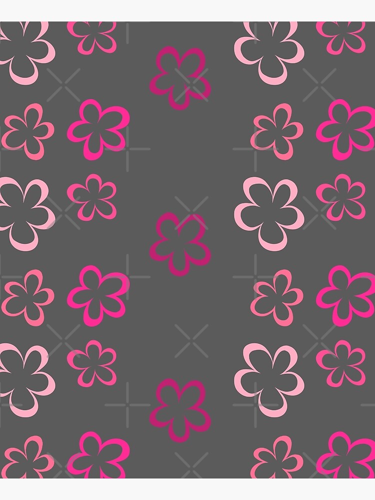 Funky Pink Retro Flowers Sticker Pack by that5280lady